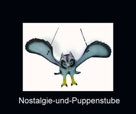 Gro�e Deko Eule zum Aufh�ngen, ca. 56 cm Fl�gelspannweite - Bild vergr��ern 