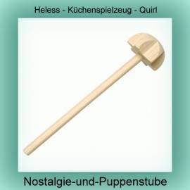 Heless Puppenzubehr, Kchenspielzeug, Quirl aus Holz, ca. 15 cm  - Bild vergrern 