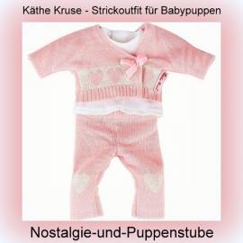 Puppen Kleidung Strickjacke Wickeljacke Strickhose f�r 32 cm Babypuppen K�the Kruse 36652 - Bild vergr��ern 