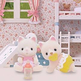 Sylvanian Families Seidenkatzen Zwillinge Teo & Mara Seidenthal  - Bild vergr��ern 