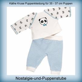 Puppen Panda Schlafanzug Pyjama Hausanzug f�r 36 cm Puppen K�the Kruse 26706 - Bild vergr��ern 