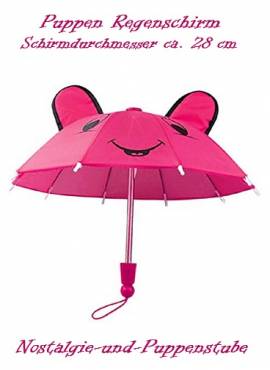Puppen Regenschirm Sonnenschirm Stockschirm Schirm pink, Nr.1151 - Bild vergr��ern 