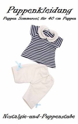 Puppen Kleidung Sommer Hose Shirt Set Bekleidung fr 40 cm Puppen 1206 - Bild vergrern 