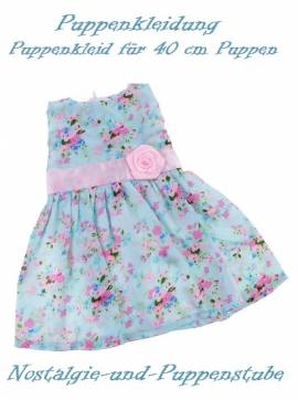 Puppen Kleidung Sommer Kleid Satinkleid Sommerkleidung f�r 40 cm Puppen 9076 - Bild vergr��ern 
