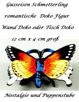 Gusseisen Schmetterling Nostalgie Deko Figur, Nr. 300  - Bild vergr��ern 