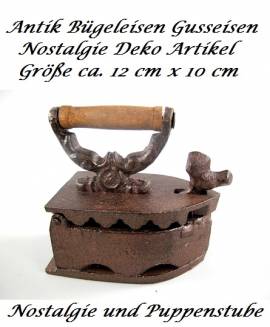 Gusseisen Antik Bgeleisen Repro Nostalgie Deko Artikel, Nr. 451 - Bild vergrern 