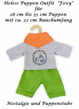 Heless Puppen Kleidung 3teiliges Outfit f�r 28 cm bis 35 cm Puppen Modell Foxy, Nr. 1915 - Bild vergr��ern 