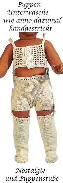 Schildkr�t Puppenkleidung handgestrickte Unterw�sche f�r 49 cm Puppen, Nr. 49168 - Produktbild 