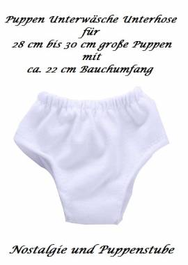 Puppen Unterwsche Unterhose Slip Schlpfer 30 cm Puppen 1352bu - Bild vergrern 