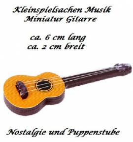 Kleinspielsachen Miniatur Musik Instrument Gitarre, Nr. 129 - Bild vergrern 