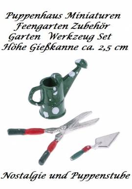 Puppenhaus Miniaturen Garten Werkzeug Gie�kanne Schere Kelle, Nr. 169 - Bild vergr��ern 