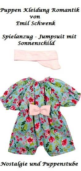Schwenk Puppen Kleidung Spielanzug Jumpsuit  f�r 30 bis 35 cm Puppen, Nr. 815 - Produktbild 