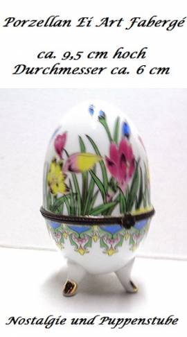 Porzellan Ei Osterei Art Faberg� Ei, Nr. 102g - Bild vergr��ern 
