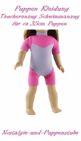 Puppen Kleidung Tauchanzug Schwimmkleidung fr 35 - 40 cm Puppen, Nr. 215 - Bild vergrern 
