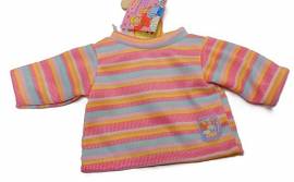 Puppenkleidung T-Shirt gestreift fr 35 bis 45 cm groe Puppen, Nr. 90a - Bild vergrern 
