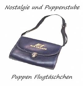 Puppenzubeh�r Air France FlugT�schchen mit Umh�ngeriemen, Nr. 106 - Bild vergr��ern 