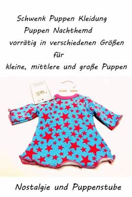 Schwenk Puppen Kleidung Nachthemd fr Puppen von 46 bis 50 cm, Nr. 869324 - Bild vergrern 