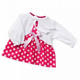Schwenk Puppen Kleid mit Bolero Sommerkleid Pnktchenkleid fr 42 - 45 cm Puppen, Nr. 93343 - Bild vergrern 