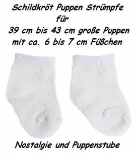 Puppenkleidung Puppen Strmpfe Socken fr 41 cm Puppen mit 6 cm Fchen Schildkrt, Nr. 41175 - Bild vergrern 