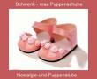 Puppenkleidung Puppenschuhe Puppen Lackschuhe Rosendekor für 42 - 45 cm Puppen, Nr 1045