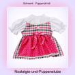 Schwenk Puppen Kleidung Dirndl kariert für 36 - 40 cm Puppen, 76038