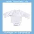 Schwenk Puppenkleidung Puppen Body Langarm weiss f&uuml;r 30 bis 33 cm gro&szlig;e Babypuppen, Nr. 3432 w 