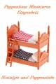 Puppenhaus Miniaturen Puppen Möbel Kinder Bett Etagenbett 1489