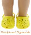 Puppen Schuhe Clogs Badeschuhe Strandschuhe Hausschuhe Sommerschuhe 7 cm lang 4325