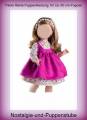 Puppen Kleidung Kleid Trägerrock pink für ca. 60 cm Puppen Paola Reina, Nr. 56552