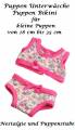 Puppen Unterwäsche Bikini Unterhose Slip Schlüpfer Bustier 30 cm Puppen, Nr. 247a
