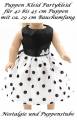 Puppen Kleidung Party Kleid schwarz wei&szlig; Abendkleid Ballkleid f&uuml;r 40 cm Puppen, Nr.324
