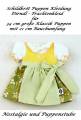 Schildkr&ouml;t Puppen Kleidung f&uuml;r 34 cm Puppen Trachtenkleid Dirndl, Nr. 34931