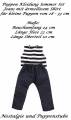 Puppen Kleidung Jeans ärmelloses Streifenshirt für 28 bis 33 cm Puppen, Nr. 203