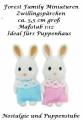 Neu f&uuml;rs Puppenhaus Spielfiguren Waldfamilie Hasen Zwillinge, Nr. 336