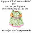 Puppen Kleidung Kleid Sommerkleid grün rosa für 40 bis 45 cm Puppen, Nr. 189