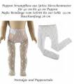 Puppen Strumpfhose Spitze mit Herzchenmuster f&uuml;r 40 - 45 cm Puppen, Nr. 157 