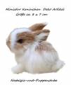 Ein Miniatur Kaninchen Häschen Deko Artikel 8 x 7 cm, Nr. 1730