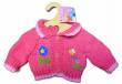 Heless Puppen Strick Jacke mit Blumenapplikation für 35 bis 45 cm Puppen, Nr. 73