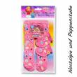 Heless pinkfarbene Puppen Strumpfhose mit Söckchen für 35 bis 45 cm Puppen, Nr.875 pink