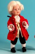 Schildkr&ouml;t Puppenper&uuml;cke Mozart Echthaar f&uuml;r 30 cm Kopfumfang Sonderangebot 