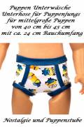 Puppen Kleidung Unterwäsche Unterhose weiss für 40 bis 45 cm Puppen Jungs, Nr. 178