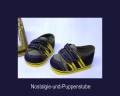 Schwenk 5750 Puppenschuhe blau-gelbe Sportschuhe für ca 8 cm lange Puppenfüße, Nr. 5750