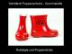 Puppen Schuhe Stiefel Gummistiefel ca 12 cm Sohle Schildkr�t 63176
