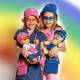 Heless, 2 Sonnenbrillen pink, 1x fr Puppenmutti 1x fr Puppe