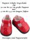 Puppen Schuhe Sommer Schuhe Stegschuhe rot 5 cm Sohlenlnge, Nr. 3683