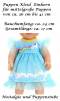 Puppen Kleid Sommerkleid trkis Motiv Einhorn fr 36 bis 41 cm Puppen, Nr. 165