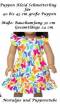 Puppen Kleid buntes Sommerkleid mit Schmetterlingen f�r 40 - 45 cm Puppen, Nr. 335