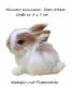 Ein Miniatur Kaninchen H�schen Deko Artikel 8 x 7 cm, Nr. 1730