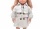 Puppen Kleidung moderner Trenchcoat fr 42 bis 45 cm groe Puppen, Nr. 352