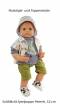 Schildkr�t Spielpuppe Peterle 52 cm gro� Malhaar blaue Schlafaugen, Nr. 5952234